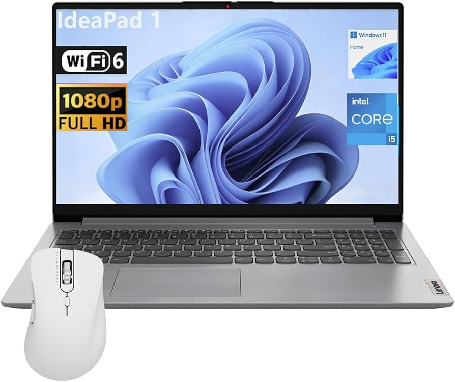 LENOVO IDEAPAD 1 | Intel Core i5-1335U | 16GB RAM | 256GB SSD | 15.6" FHD Display | Windows 11 | Cloud Grey