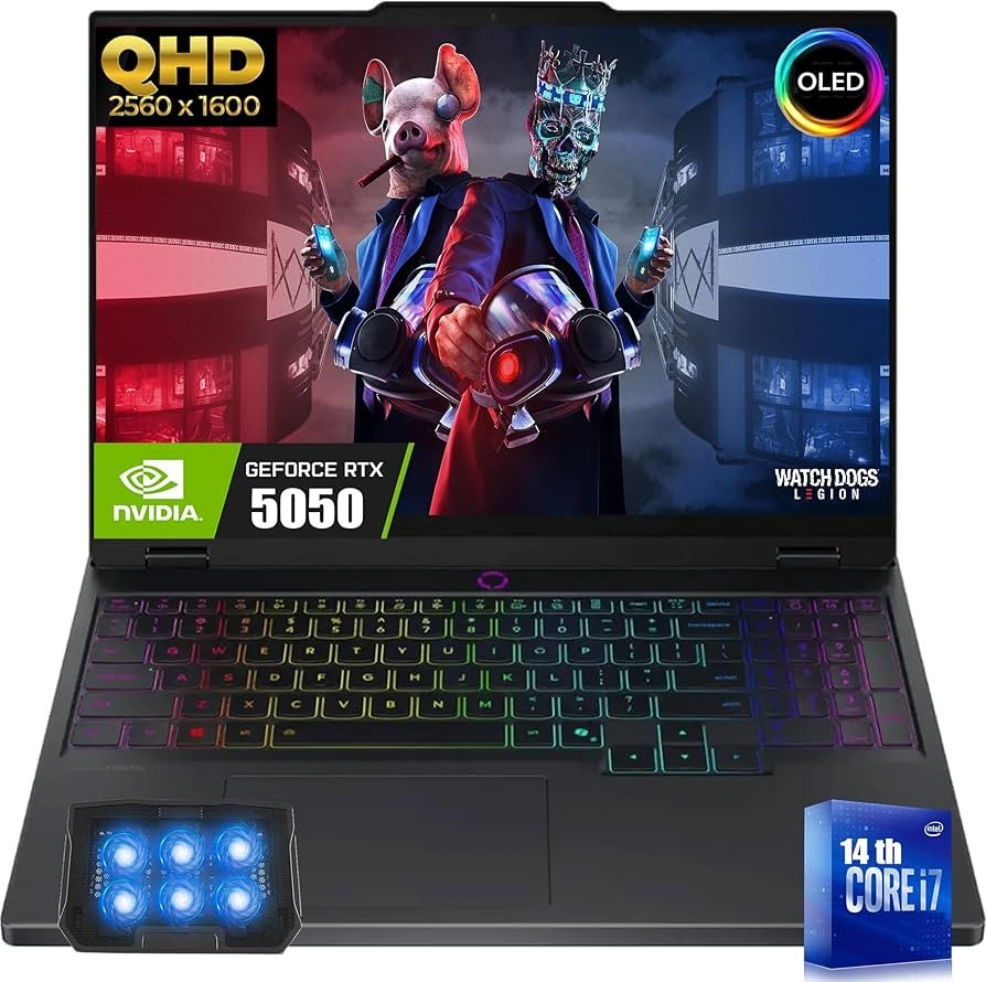 LENOVO LEGION 5 | Intel Core i7-14700HX | 16GB RAM | 1TB SSD | NVIDIA RTX 5050 8GB Graphics | 15.1" WQXGA Display | Windows 11 Home | Eclipse Black