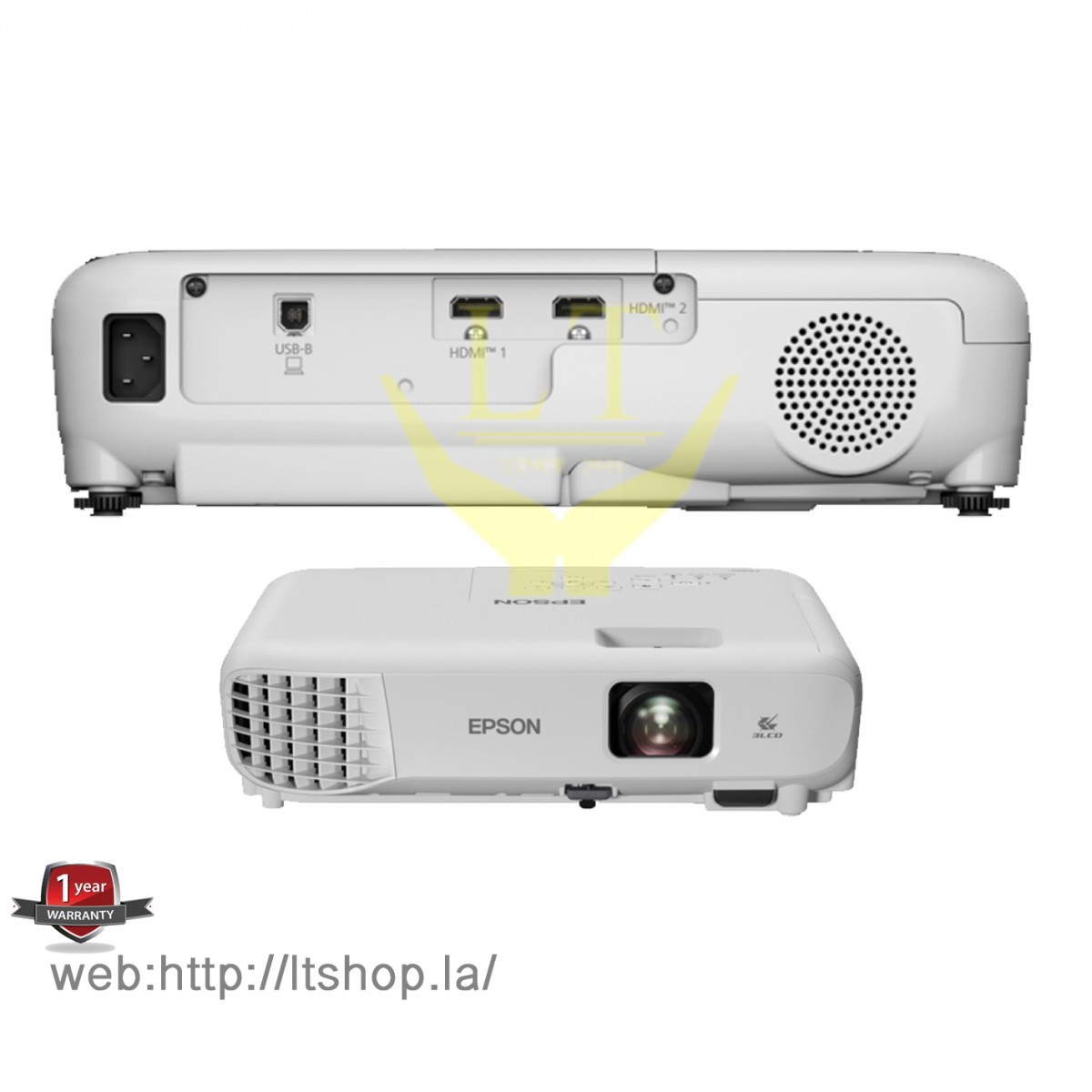 Epson EB-E12 XGA 3LCD 3600 Lumen Projector (V11HB55042)