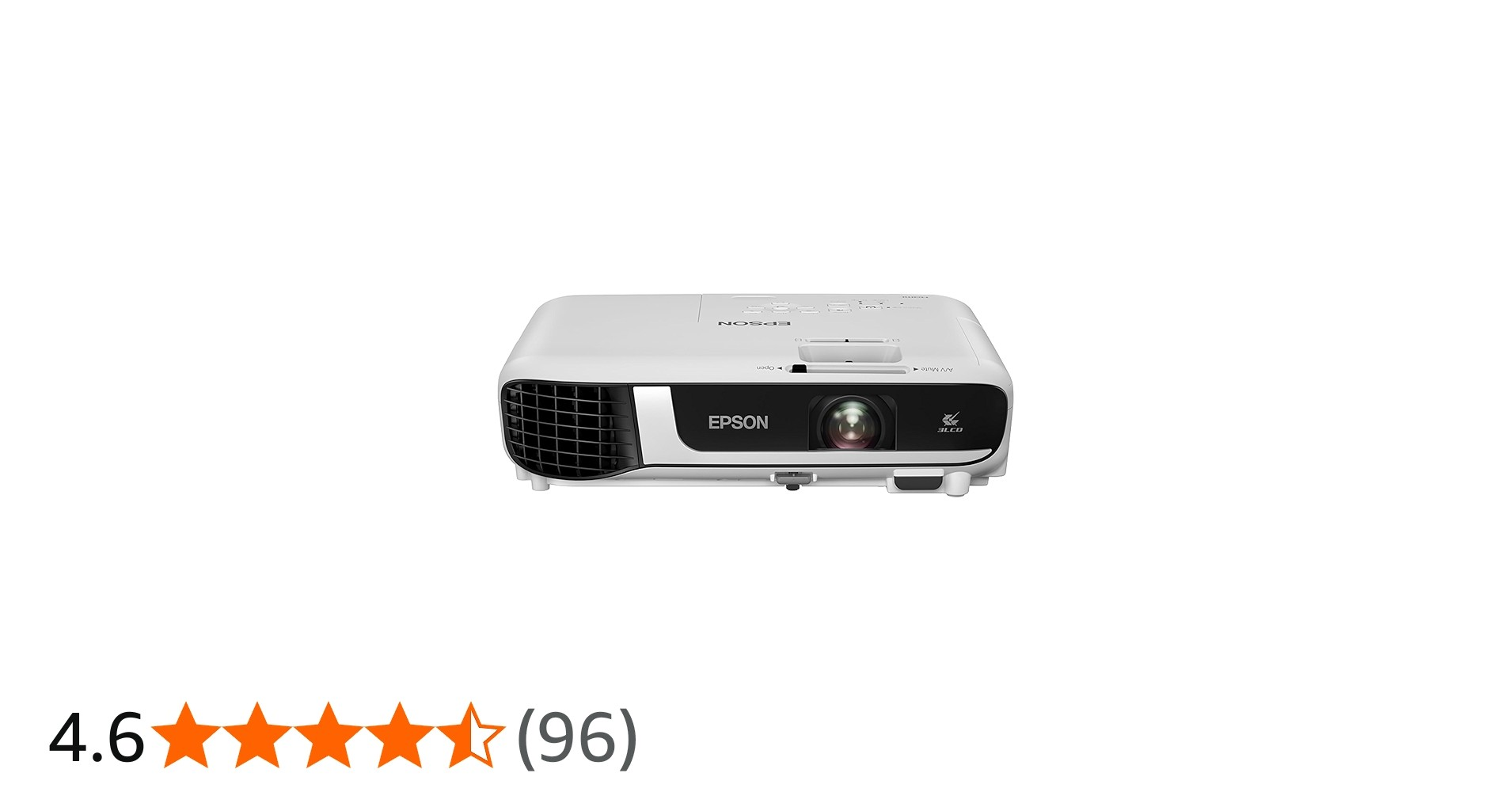 Epson EB-W51 WXGA 3LCD Projector 4000 Lumens (V11H977040)